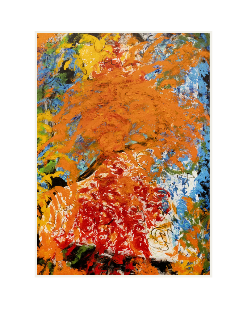 "On Fire" Original Painting by Zammy Migdal