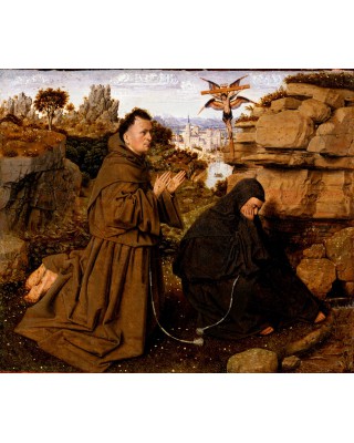 Attributed to Jan van Eyck, Netherlandish (active Bruges), c. 1395 1441 Saint Francis of Assisi Receiving the Stigmata