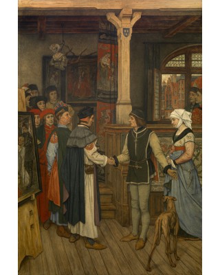 Albrecht De Vriendt - The magisters vist jan van Eyck's atelier