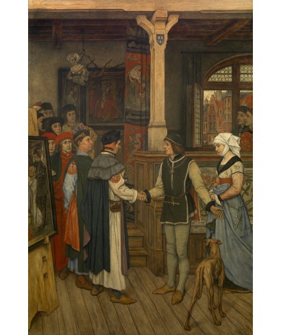 Albrecht De Vriendt - The magisters vist jan van Eyck's atelier