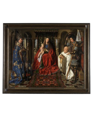 Jan Van Eyck - The Virgin and Child with Canon Joris Van der Paele