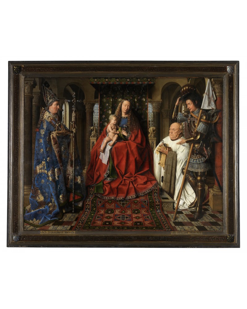 Jan Van Eyck - The Virgin and Child with Canon Joris Van der Paele